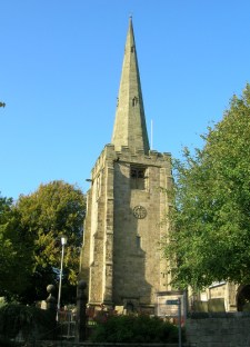 Ashover church tower